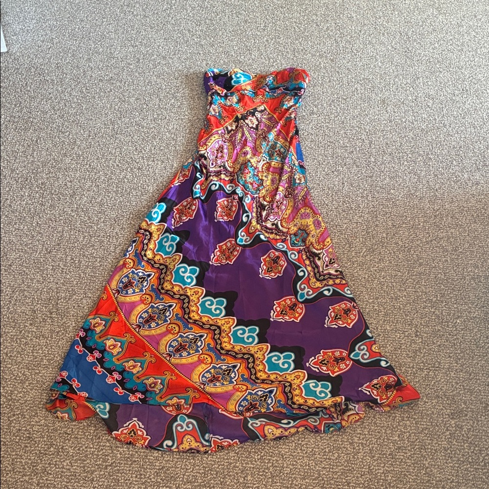 Cache Multicolor Strapless Dress - image 1